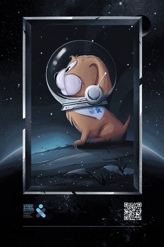 Caramel in Zero G including Caramel the Puppy stuffed animal